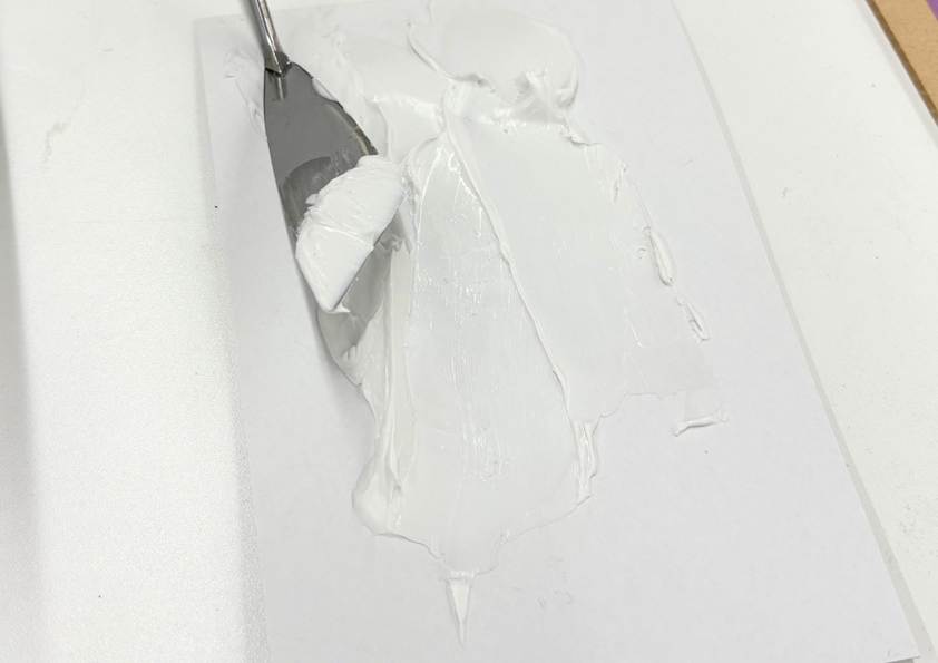 ナイフで伸ばす