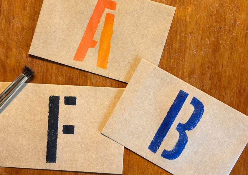 文字をデザイン