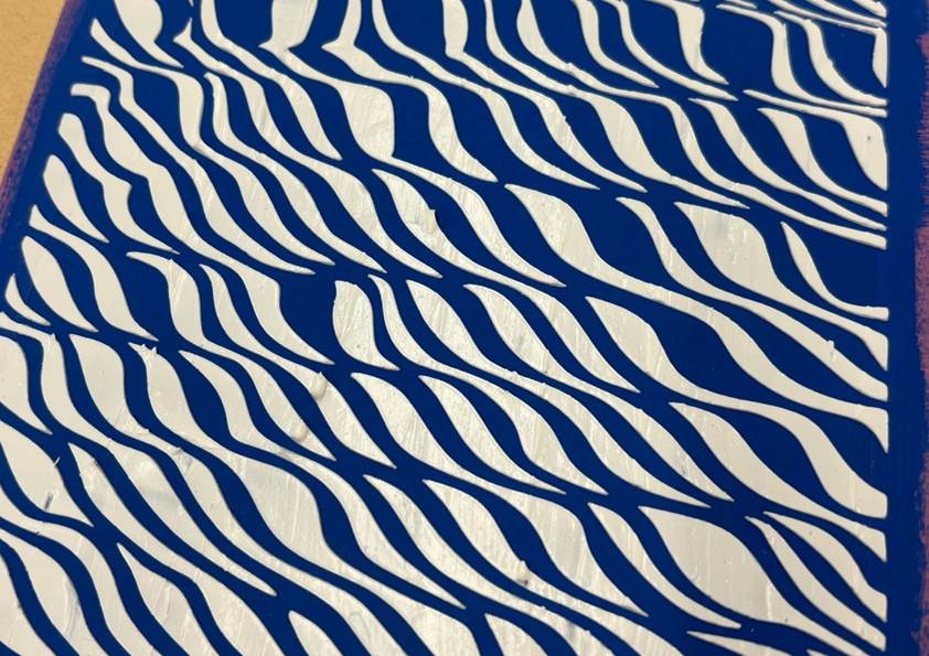 モデリングペーストで立体的な模様を作成