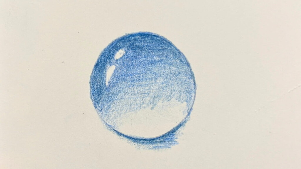 白を残すことで光と立体感を表現